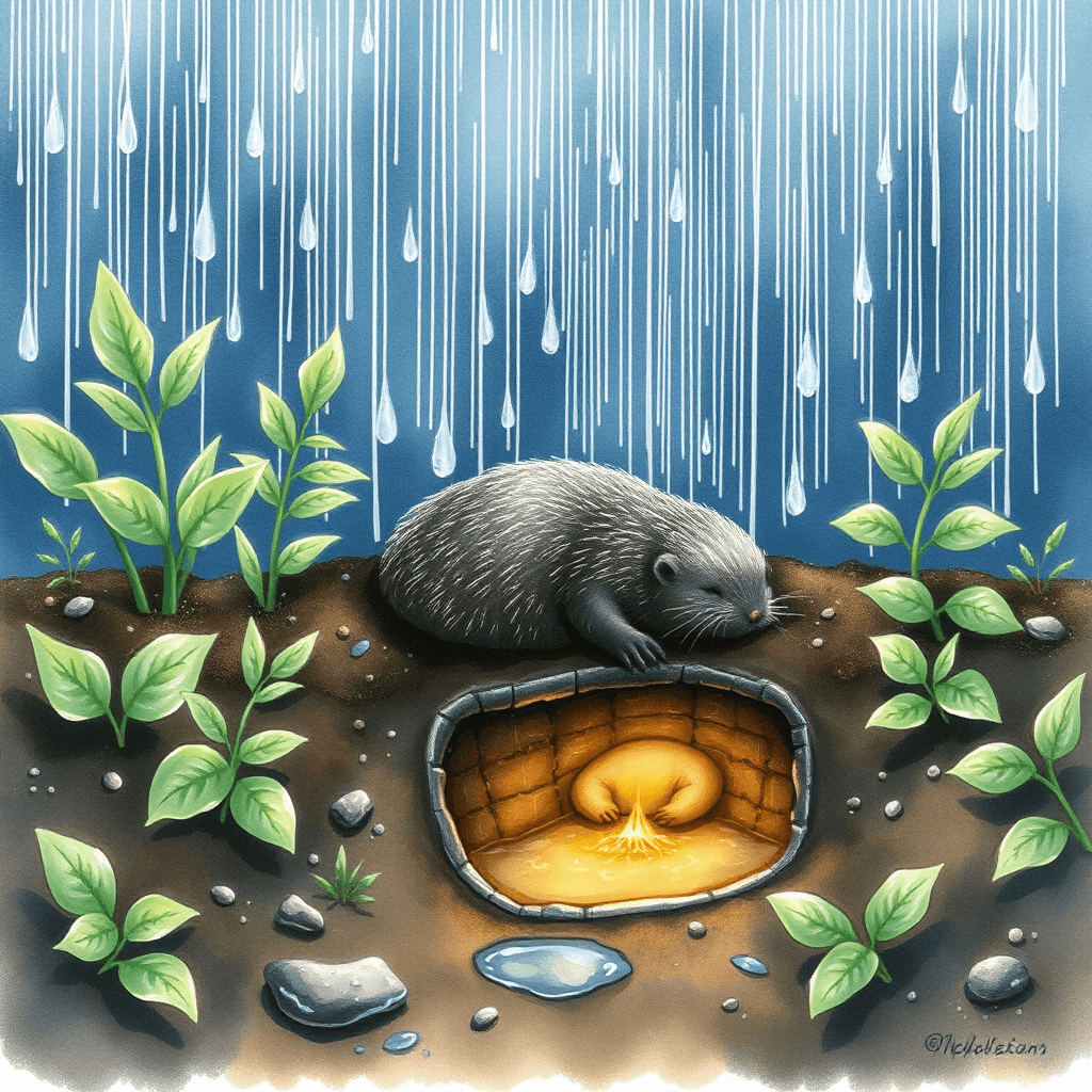 场景插图 夏雨的到来