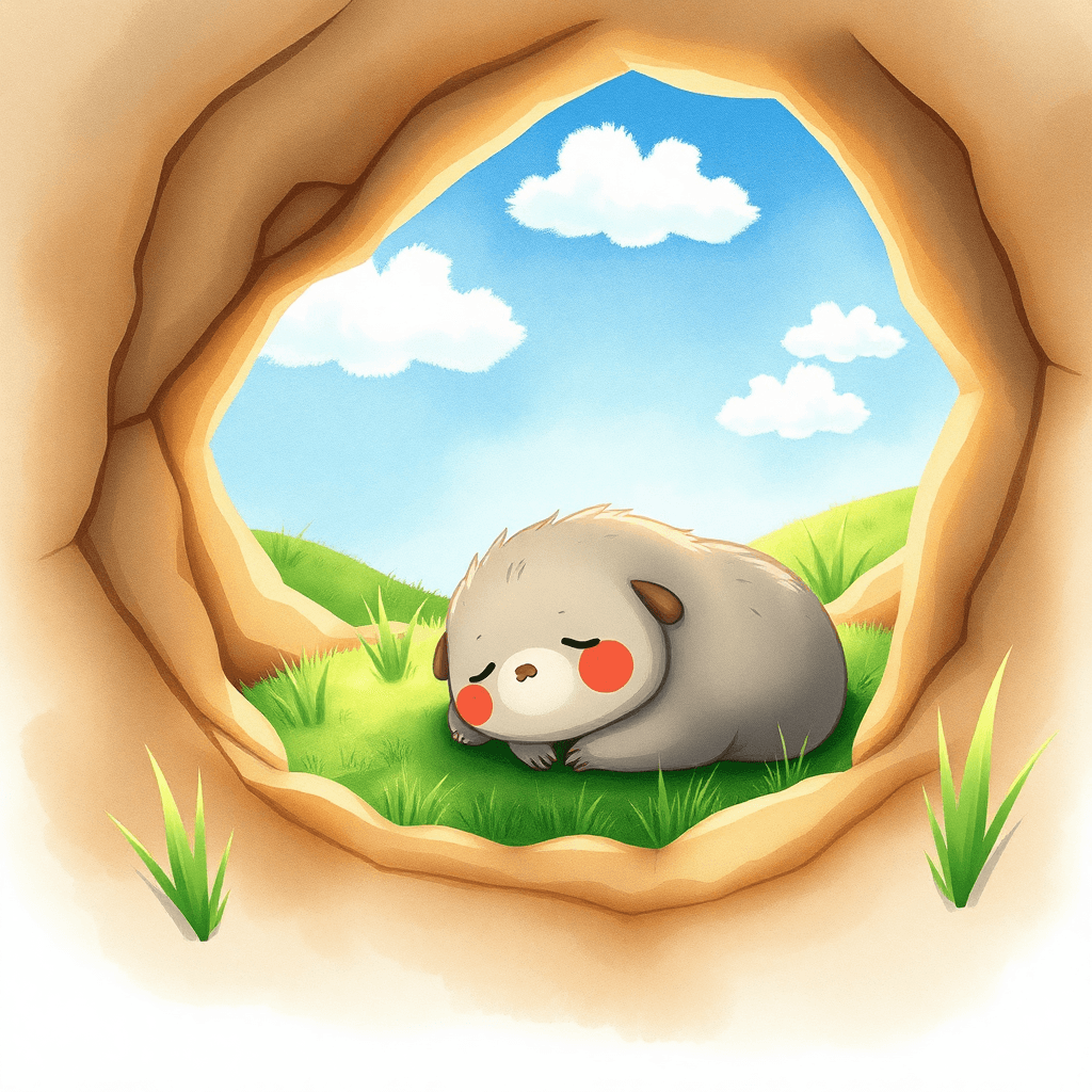 场景插图 渴望夏雨的午后